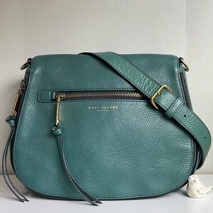 Marc Jacobs Medium Recruit Nomad Genuine Leather Saddle Crossbody